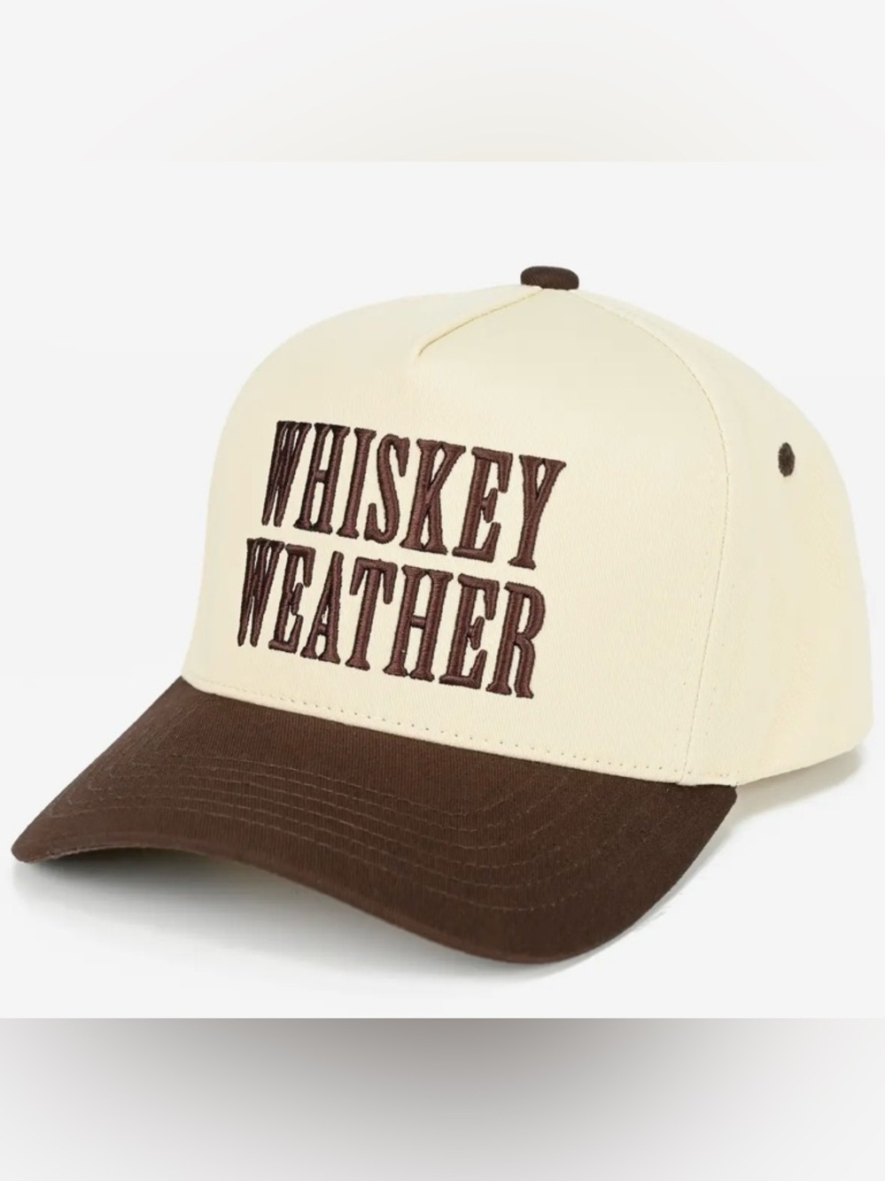 Whiskey Weather Two-Tone Embroidered Cap - Picture 4 of 5